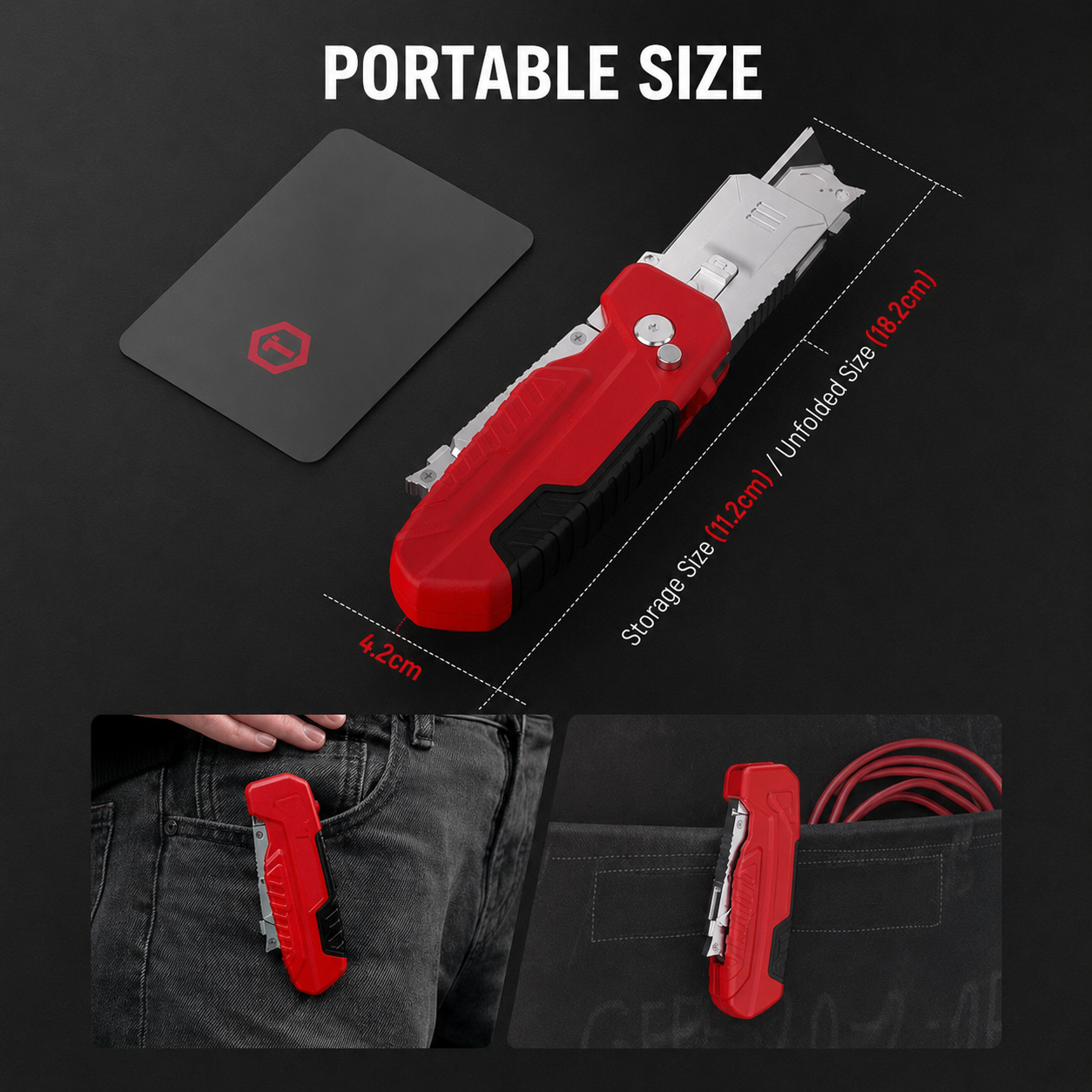 📢📢50% OFF !! ⏰ 2-in-1 Foldable Utility Knife & Scraper – Portable Razor Blade, Multi-Surface Cleaning ✨