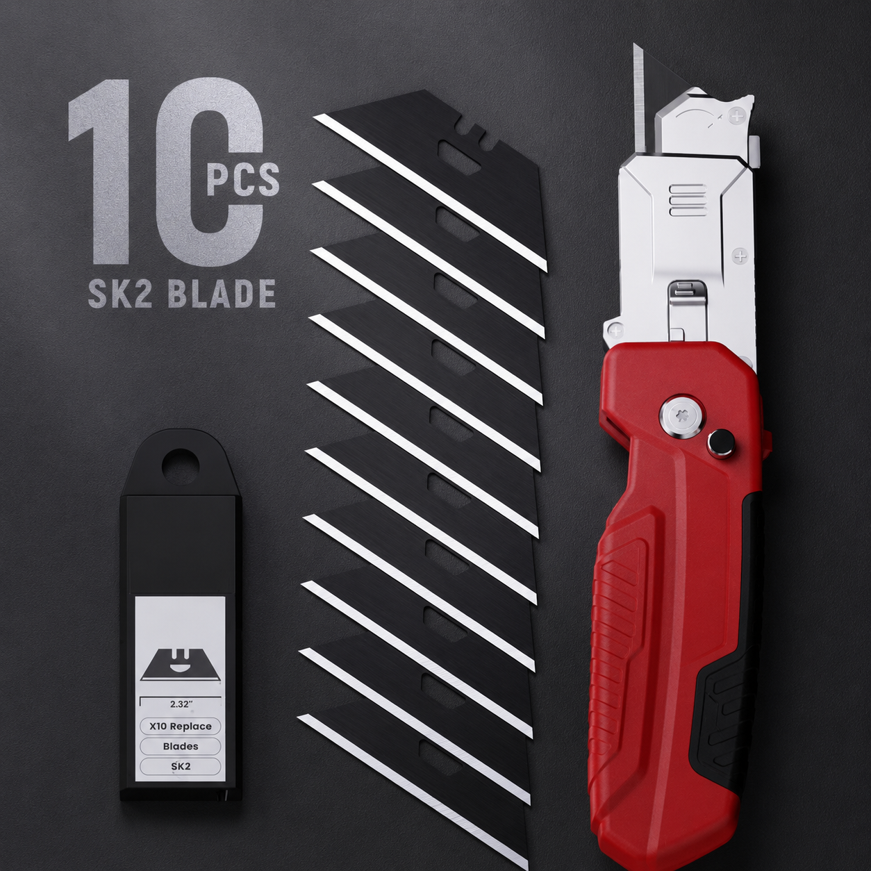 📢📢50% OFF !! ⏰ 2-in-1 Foldable Utility Knife & Scraper – Portable Razor Blade, Multi-Surface Cleaning ✨
