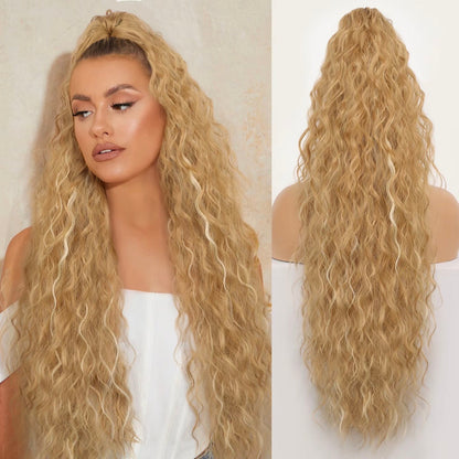 🔥Last Day Sale 50% OFF⏰💥Curly Wavy Frizzy Hair Extension with Ponytail🎁