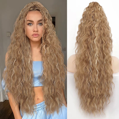 🔥Last Day Sale 50% OFF⏰💥Curly Wavy Frizzy Hair Extension with Ponytail🎁
