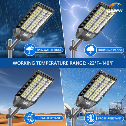 Solar LED Street Light – Ultra Bright Outdoor Security Light