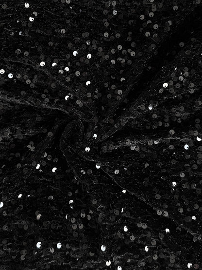 Women's Sequin Sparkle Wide Leg Pants with Elastic Waistband