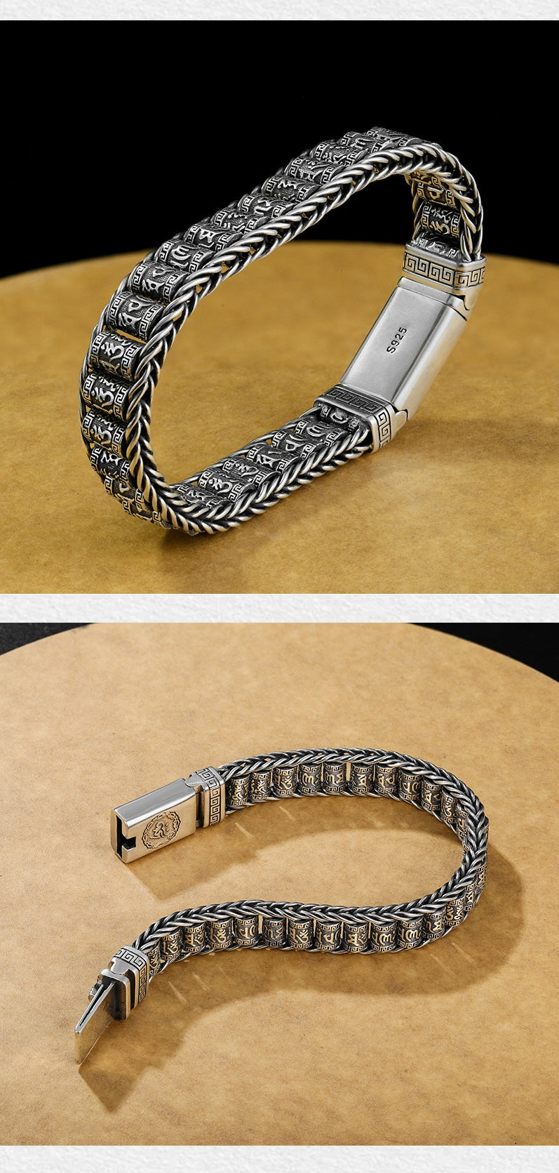 💎 60% OFF! 💎 Tibetan Prayer Wheel Bracelet – 925 Sterling Silver, Lucky Charm & Valentine's Day Gift