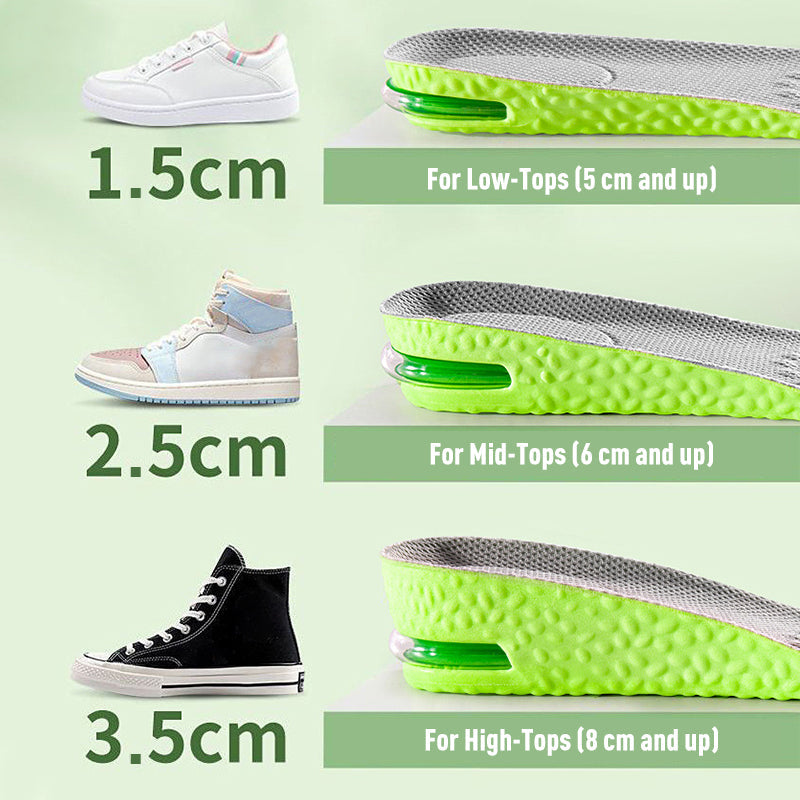 📢📢43% OFF!! ⏰ Comfortable cushioned insoles that increase height: walk effortlessly and in style!👟