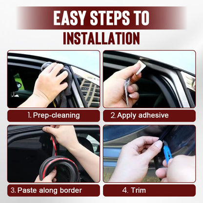 🚗 BUY 2 GET 1 FREE! 🔇 Car Noise Reduction Dust-Proof Rubber Seal Strip – Easy Installation, Effective Sealing & Durable Material 🛠️