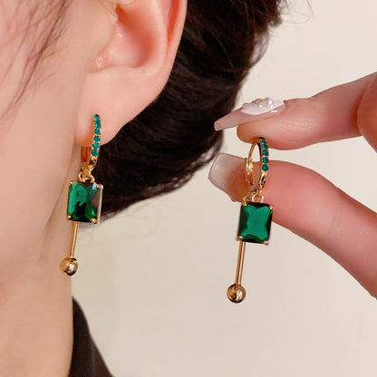 💎 LIMITED-TIME 50% OFF! ✨ Vintage Synthetic Diamond Earrings – Geometric, Dangling, Clip-On ✨