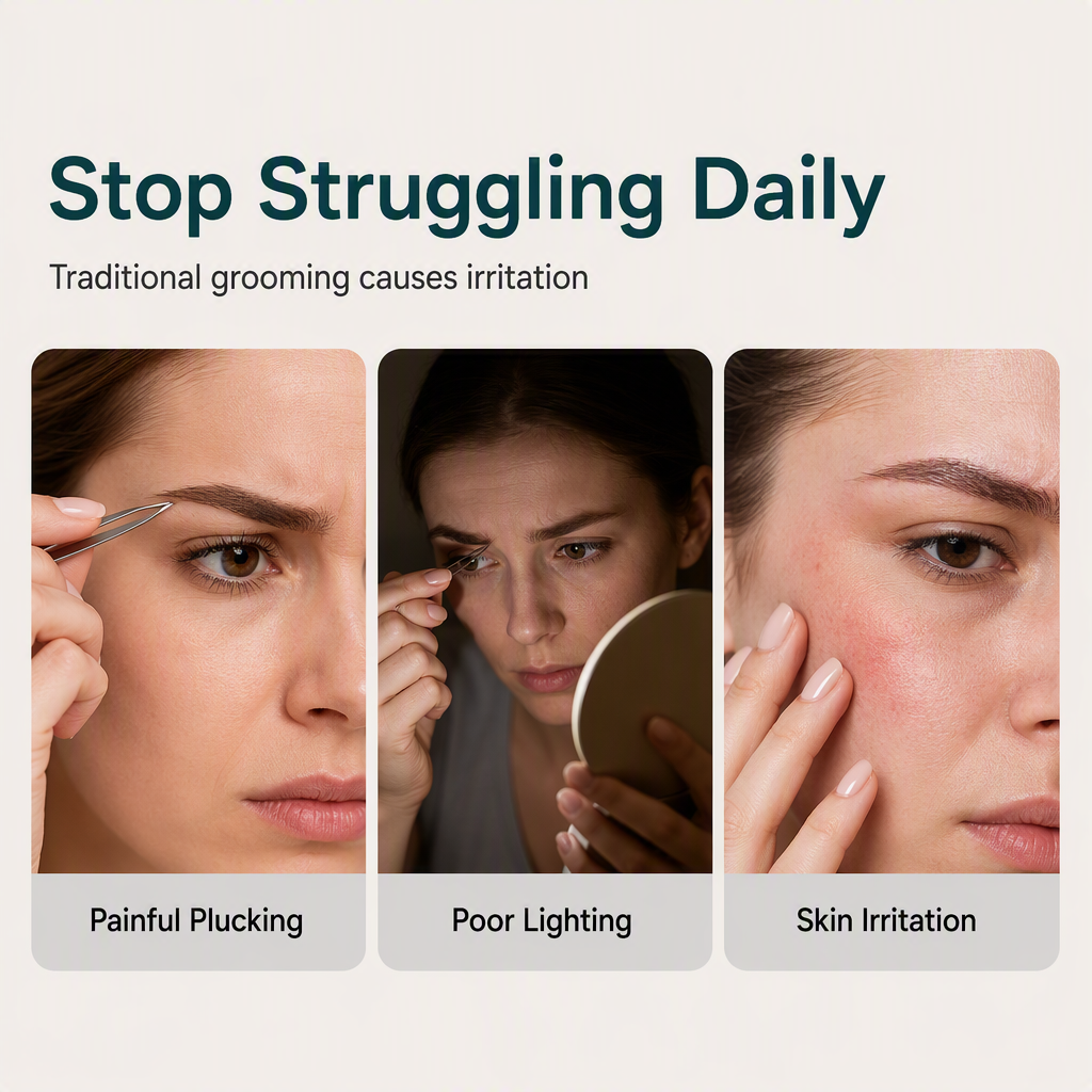 Precision Brow Trimmer Pen – LED Light Electric Eyebrow Shaper For Effortless Grooming