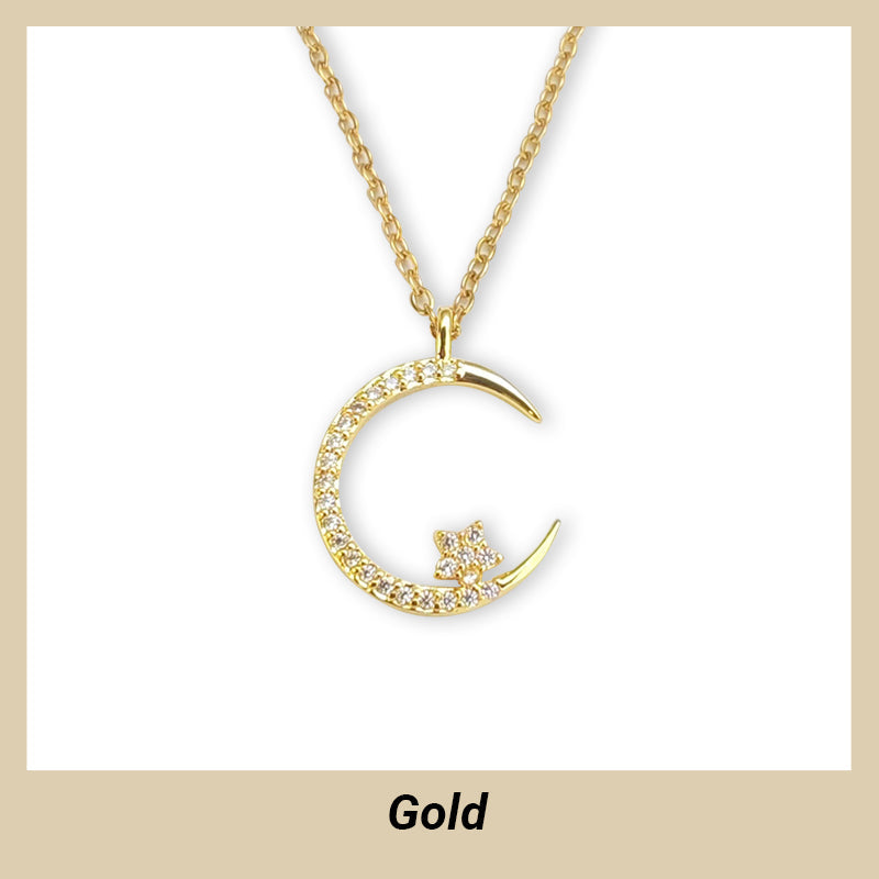 🎉BUY 1 GET 1 FREE🎁Bright Night: Moon Star Necklace🌙✨