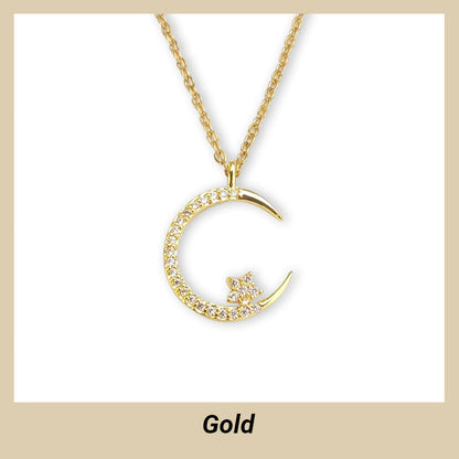 🎉BUY 1 GET 1 FREE🎁Bright Night: Moon Star Necklace🌙✨