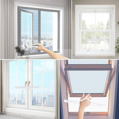 📢📢50% OFF !! ⏰FlyFree™ 3-Second Fit Window Mesh  🏡 Trusted by thousands of UK homes for a bug-free summer!