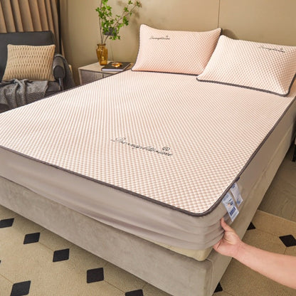 📢📢50% OFF !! ⏰Ice Silk Cool Mattress Fitted Sheet 2-pcs Sets