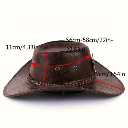 🎉 2026 Sale — Over 42,000 Sold! 🤠 Breathable Cowboy Hat – Rugged Sunshield Style ☀️