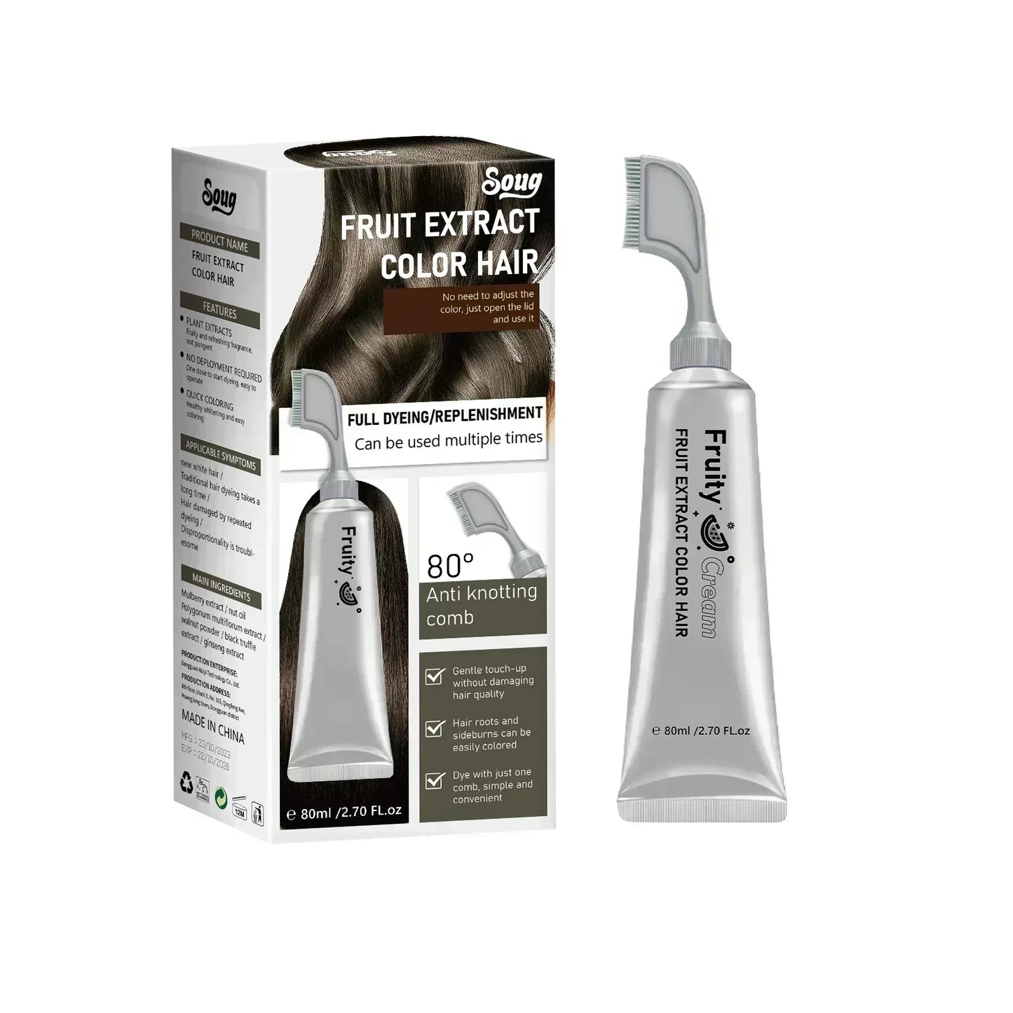 🔥Fruit Essence Hair Dyeing Comb