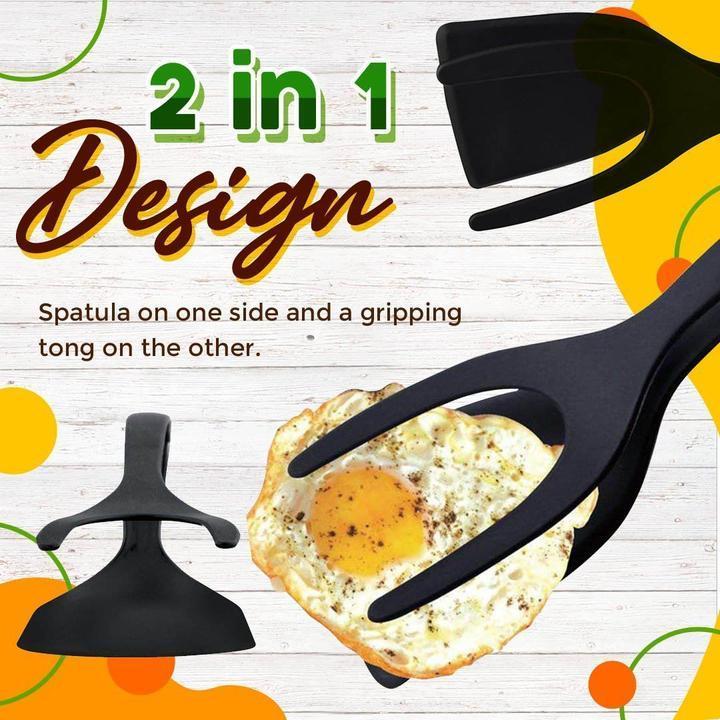 📢📢40% OFF !! ⏰2 In 1 Grip Flip Tongs