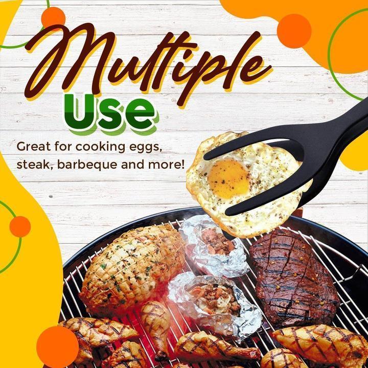 📢📢40% OFF !! ⏰2 In 1 Grip Flip Tongs