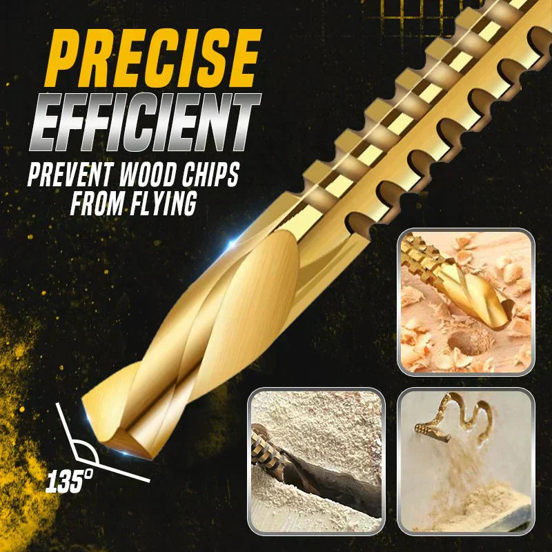 🔩 BUY 2 GET 1 FREE! ⚙️ Twist Drill Bit Set (6 Pcs) – High-Speed Steel, Titanium-Coated & Multi-Material Ready