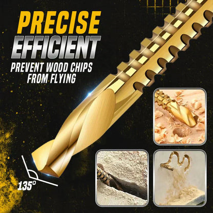 🔩 BUY 2 GET 1 FREE! ⚙️ Twist Drill Bit Set (6 Pcs) – High-Speed Steel, Titanium-Coated & Multi-Material Ready