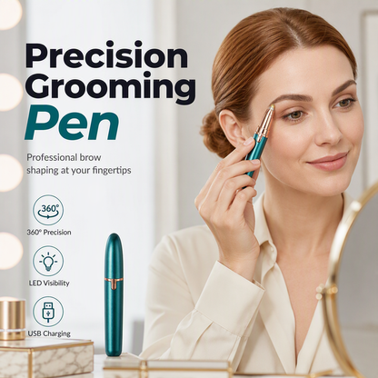 Precision Brow Trimmer Pen – LED Light Electric Eyebrow Shaper For Effortless Grooming