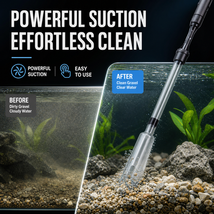 ⏰ Electric Aquarium Gravel Cleaner