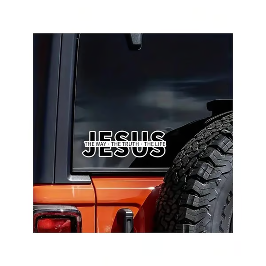 💥LAST DAY SALE 49% OFF💥Jesus-The Way The Truth The Life Christian Vinyl Decal Car Sticker