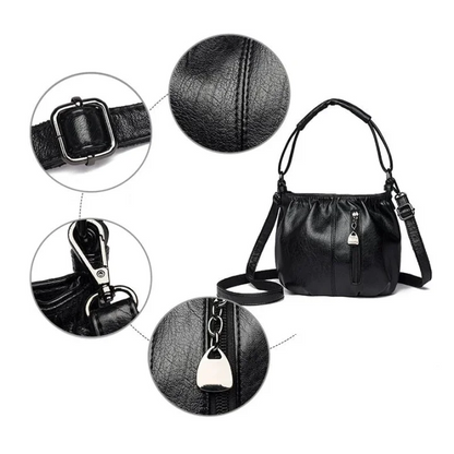 🔥🎁New arrival 50% OFF💥🔥Casual Pleated Bucket Soft Leather Handbag Shoulder Bag