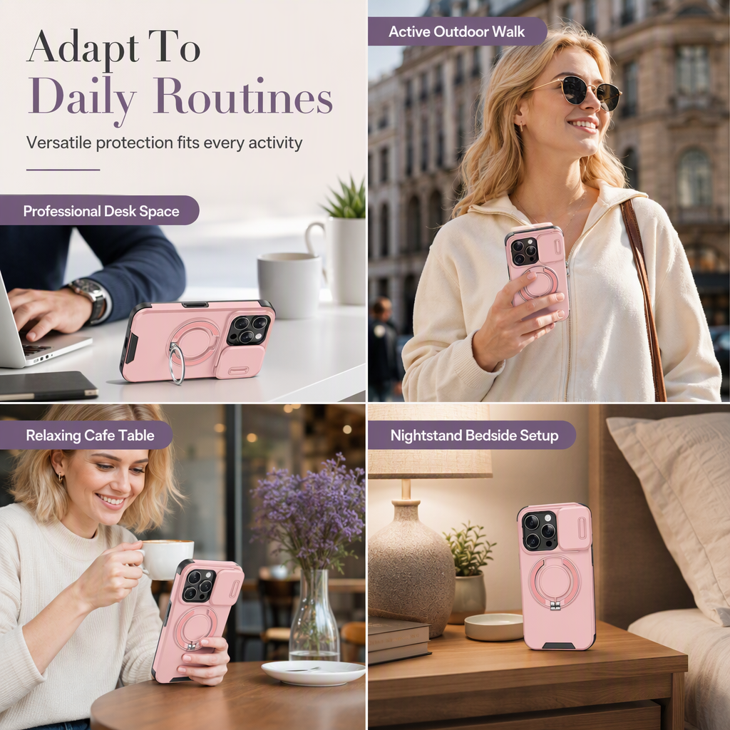 📱 50% OFF! ✨ Heavy-Duty Armor Shockproof Phone Case – Patented Sliding Camera Shield, Built-In Foldable Kickstand, Dual-Layer 10FT Drop Protection & Non-Slip Tire-Tread Grip – 6 Colors 🛡️