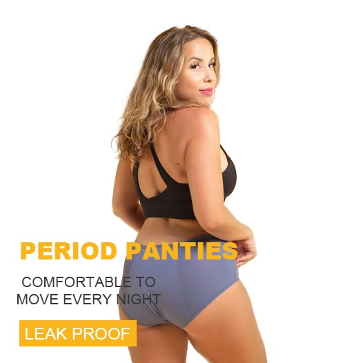 High-Waist Cotton Leak-Proof Panties – All-Day Dry & Odor-Free