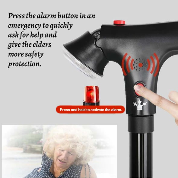 🎉 2026 Sale — Over 20,000 Sold! 🦯 Multifunctional Folding Elderly Cane – 5 Adjustable Heights 👴