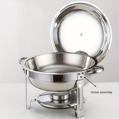 🔥 69% OFF NOW! 🎄 Stainless Steel Chafing Dish Buffet Set - Even Heat & Durable, Perfect for Holiday Gatherings and Parties ✨