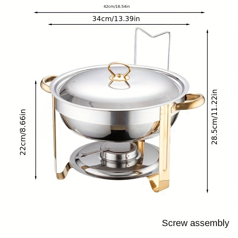 🔥 69% OFF NOW! 🎄 Stainless Steel Chafing Dish Buffet Set - Even Heat & Durable, Perfect for Holiday Gatherings and Parties ✨