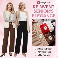 👖 LIMITED-TIME 46% OFF! ✨ High Rise Pull-On Stretch Pants – Soft, Elastic Waist, Everyday Elegance 🌟