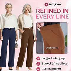 👖 LIMITED-TIME 46% OFF! ✨ High Rise Pull-On Stretch Pants – Soft, Elastic Waist, Everyday Elegance 🌟