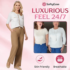 👖 LIMITED-TIME 46% OFF! ✨ High Rise Pull-On Stretch Pants – Soft, Elastic Waist, Everyday Elegance 🌟