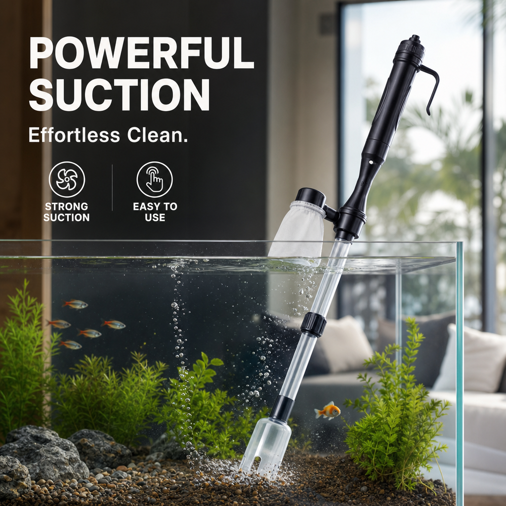 ⏰ Electric Aquarium Gravel Cleaner