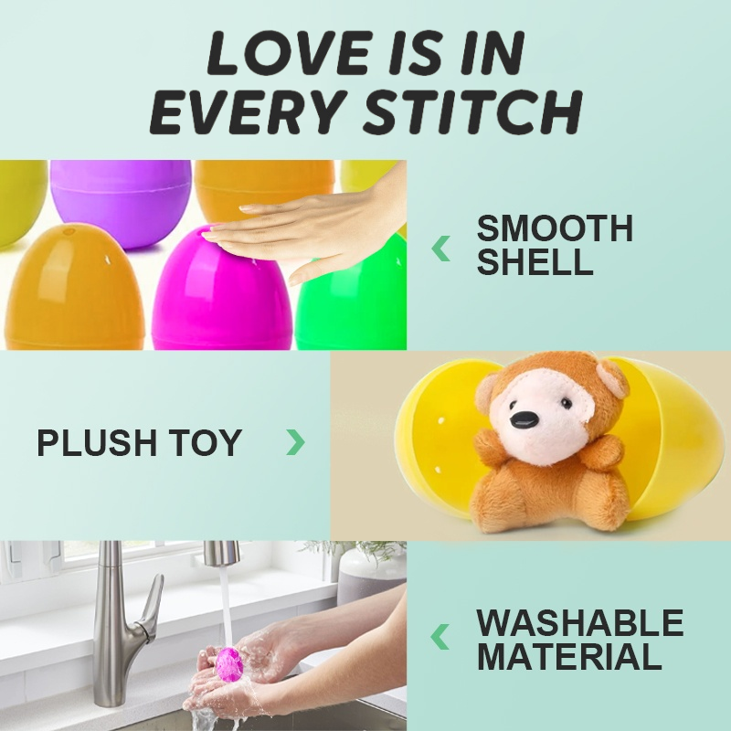 🎁Easter Hot Sale 50% OFF🎁Pre-filled Easter Eggs with Stuffed Animal Toys