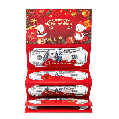 🎅Christmas Gift Idea- BUY 2 GET 1 FREE!!🎄Christmas Cash Envelope with Money Clip✨Make Every Gift Unforgettable