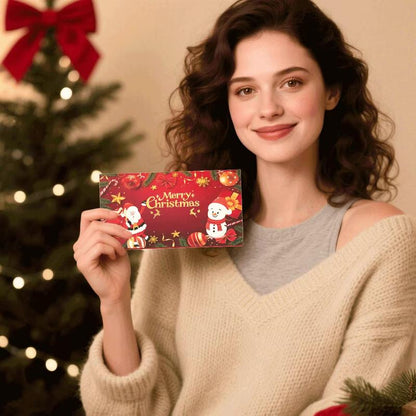 🎅Christmas Gift Idea- BUY 2 GET 1 FREE!!🎄Christmas Cash Envelope with Money Clip✨Make Every Gift Unforgettable
