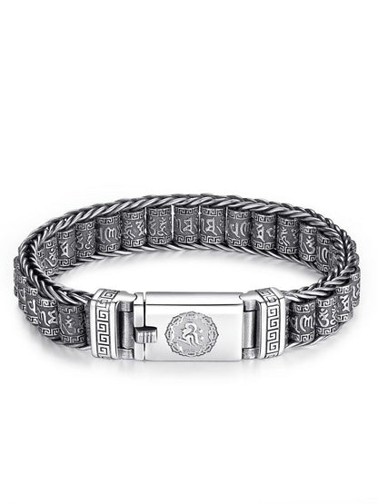 💎 60% OFF! 💎 Tibetan Prayer Wheel Bracelet – 925 Sterling Silver, Lucky Charm & Valentine's Day Gift