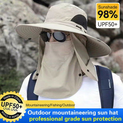 ⛰️ LIMITED-TIME 50% OFF! ☀️ Outdoor Mountaineering Sun Hat – UPF 50+, Neck Flap & Ventilation for Hiking & Trekking 🧢