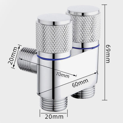 ✨1/2" Double Switch Outlet Angle Valve