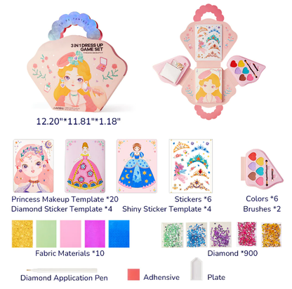 💅Fantasy 3-in-1 Princess Dress Up & Make Up Game Set💝 - Buy 2 Free Shipping