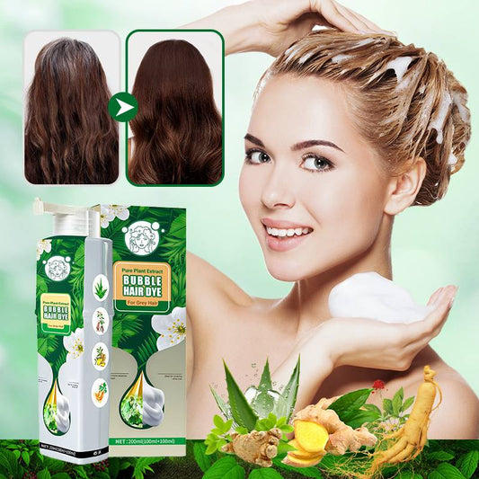 Pure Plant Extract Bubble Hair Dye For Gray Hair