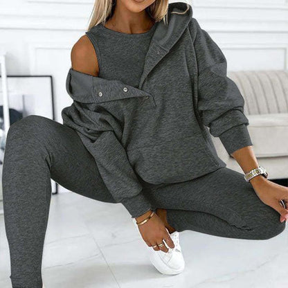 👚 60% OFF + LIMITED STOCK! 💜 Hooded Sweatshirt Suit - Ultra-Soft Fabric with Relaxed Fit for Lounge or Sportswear, Quick-Dry & Comfortable 🏃‍♀️📦