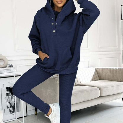 👚 60% OFF + LIMITED STOCK! 💜 Hooded Sweatshirt Suit - Ultra-Soft Fabric with Relaxed Fit for Lounge or Sportswear, Quick-Dry & Comfortable 🏃‍♀️📦