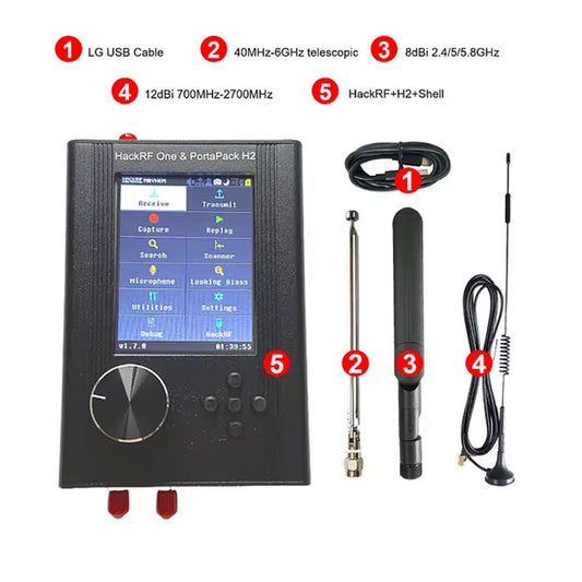 HackRF One R10 SDR met Portapack H2 & Mayhem 2.0.1 Firmware