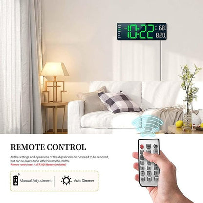 🎉 2026 Sale — Over 31,000 Sold! 💞 16" Large Digital Clock with Temperature, Date, Auto DST, Night Light, Auto Brightness Dimmer