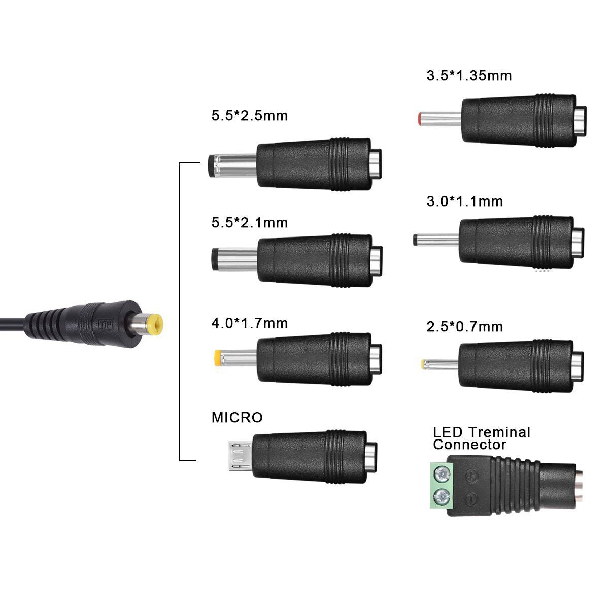 30W Power Adapter 8-Piece Kit