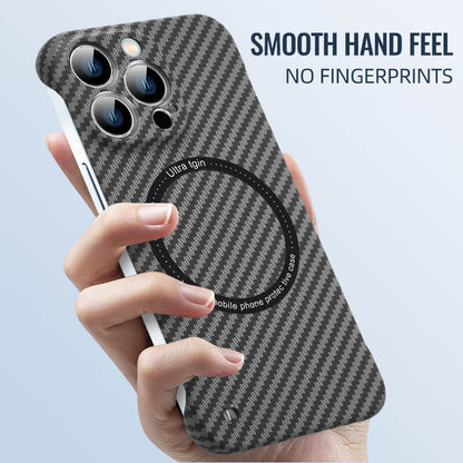 Magnetic Wireless Charging Carbon Fiber Phone Case