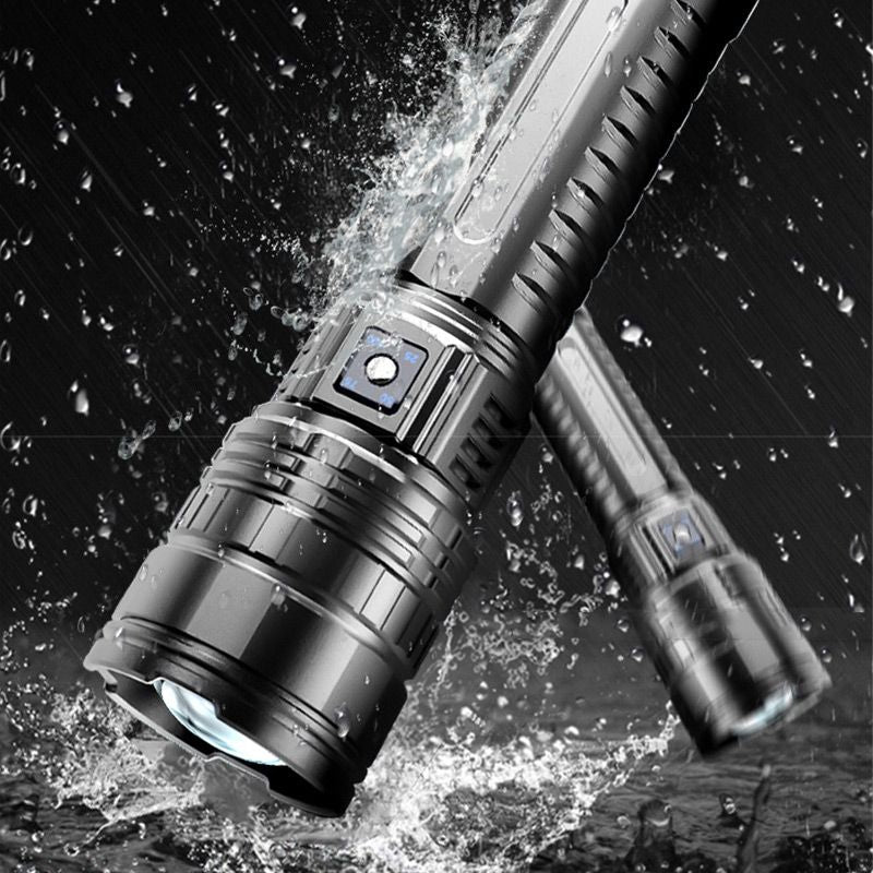 🔥Hot sale🔥Multifunctional White Laser Telescopic Zoom Tactical Flashlight