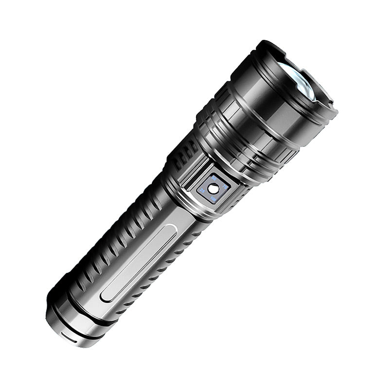 🔥Hot sale🔥Multifunctional White Laser Telescopic Zoom Tactical Flashlight